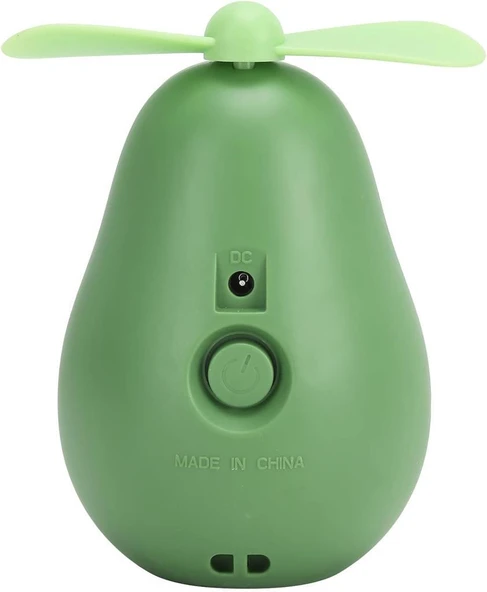Fan Led Gece Lambası Makyaj Aynası Avakado USB Fan El Tipi Masa Vantilatörü - 5