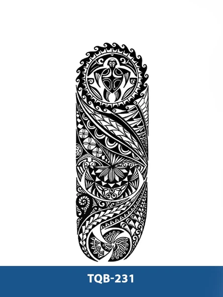 TQB-231 ETNİK DESEN GEÇİCİ KOL DÖVMESİ-TATTO