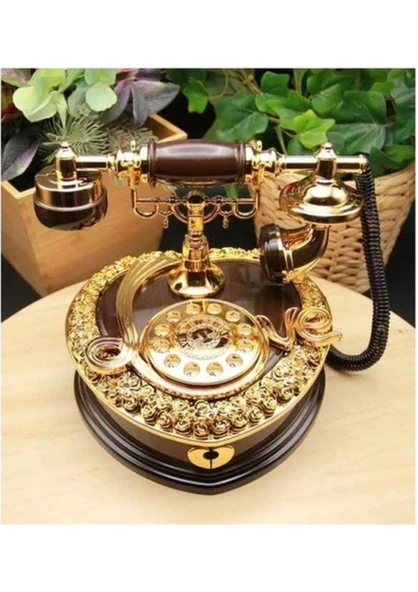 Nostaljik Polyester Telefon Müzik Ve Takı Mücevher Kutusu - 6