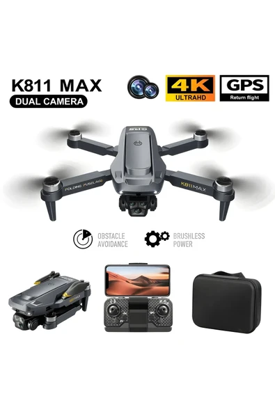 K811 Max(GPS MODE) 500 Metre Menzilli Gps Çoklu Kameralı Drone (OTOMATİK EVE DÖN) 2 Batarya