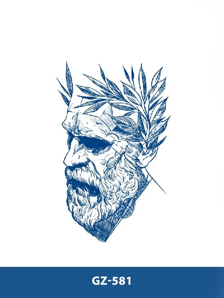 GZ-581 ORTA BOY YARI KALICI SEZAR DESEN DÖVME