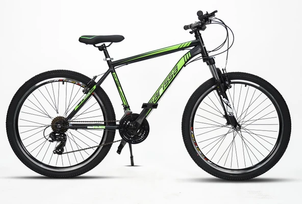 Sarissa Moon 26" Jant MTB Ön Amortisörlü Shimano 21 Vites V Fren Dağ Bisikleti Siyah Yeşil