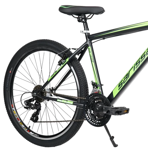 Sarissa Moon 26" Jant MTB Ön Amortisörlü Shimano 21 Vites V Fren Dağ Bisikleti Siyah Yeşil - 2
