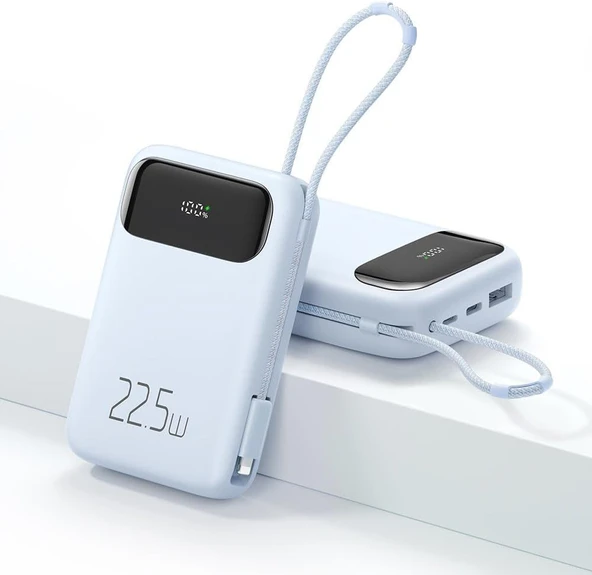 Mcdodo Mc-3254 10.000 Mah Lightning 22.5W Powerbank, Mavi