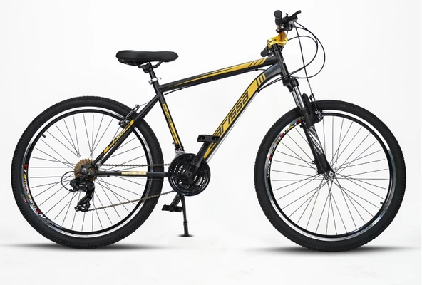Sarissa Moon 26" Jant MTB Ön Amortisörlü Shimano 21 Vites V Fren Wake Gidon Dağ Bisikleti Siyah Sarı