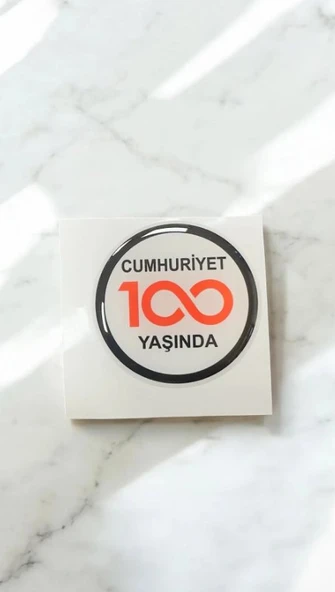 Cumhuriyet 100 Yaşında Silikon Logo 1 Adet Fiat - Egea - Cross - Fiorino (A KALİTE 1.SINIF)