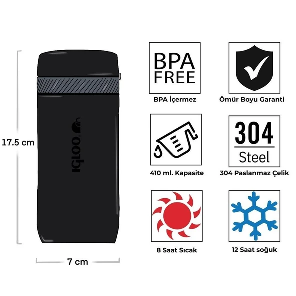 İgloo Squid Termos 410 ML - 7