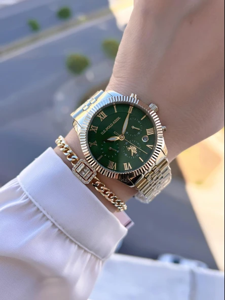 U.s.Polo Assn Çelik Kordon İç Fonksiyonları Aktif 5 Atm 2 Yıl Garantili Kadın Kol Saati UA.2040.S05 - Resim 2