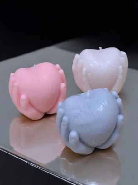 LOACANDLECO AŞKIN AVUÇLARI SOYA WAX MUM DOĞAL
