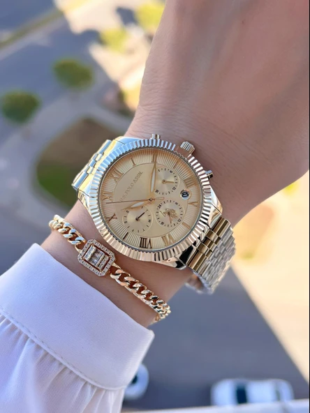 U.s.Polo Assn Çelik Kordon İç Fonksiyonları Aktif 5 Atm 2 Yıl Garantili Kadın Kol Saati UA.2040.S04 - Resim 2