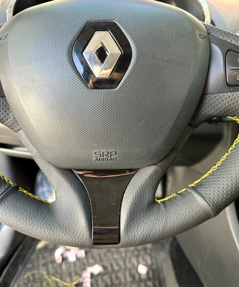 Clio 4 FAZ 1 2014-2017 Araca Özel Direksiyon Kılıfı (Makyajlı Kasalara Uyumlu Değildir) - Resim 6