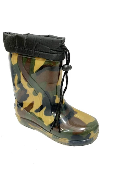 Kral 03101 Kürklü Sıcak Astar Filet Çocuk Yağmur Çizme - 7