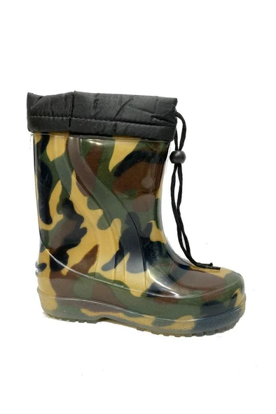 Kral 03101 Kürklü Sıcak Astar Filet Çocuk Yağmur Çizme - 8