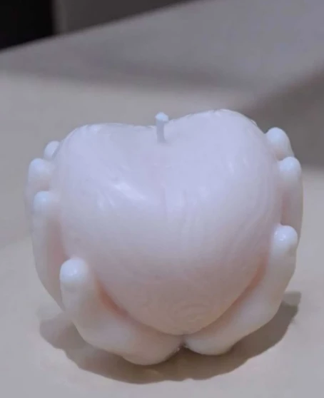 LOACANDLECO AŞKIN AVUÇLARI SOYA WAX MUM DOĞAL - 3