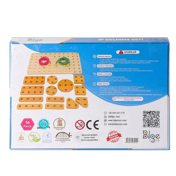 Nessiworld BLG-111 Ahşap İp Geçirme Oyun Seti - 2