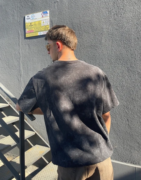 Peso Oversize Acid Wash Tişört - 2