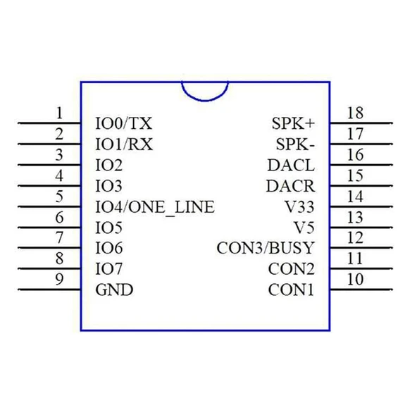 DY-SV17F Ses Çalma MP3 Modül - 4
