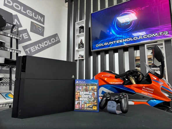 PlayStation 4 Fat 500GB Tek Kol + Gta 5 (İKİNCİ EL)