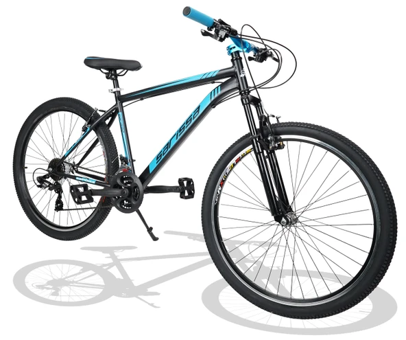 Sarissa Moon 27,5" Jant MTB Ön Amortisörlü Shimano Kelebek 21 Vites V Fren Dağ Bisikleti Siyah Mavi ürün görseli