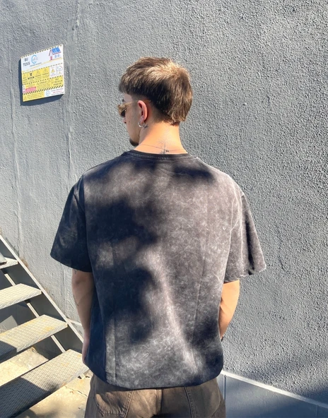 Peso Oversize Acid Wash Tişört - 4