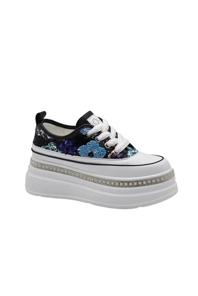 Guja Siyah Yüksek Taban Kadın Sneaker 25Y423-6 Z - 3