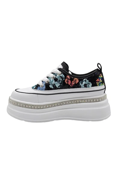 Guja Siyah Yüksek Taban Kadın Sneaker 25Y423-6 Z - 2