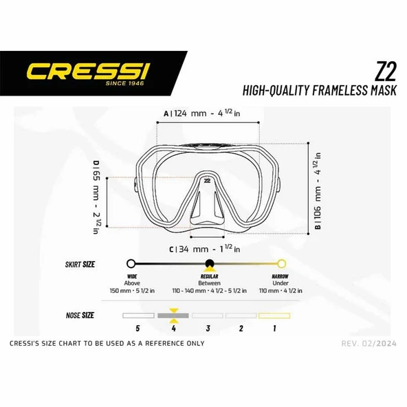 Cressi Z2 Dalış Maskesi - 2