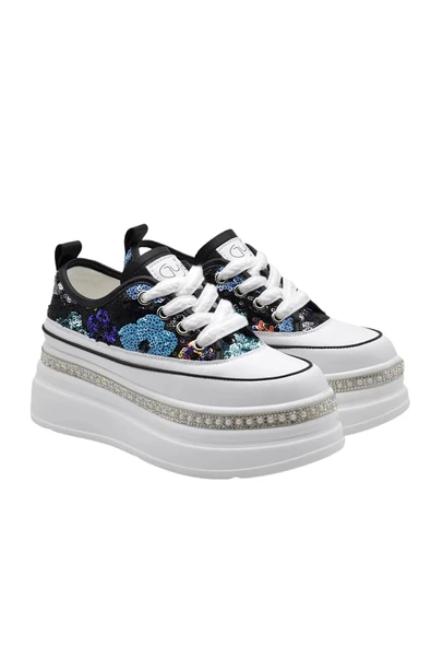 Guja Siyah Yüksek Taban Kadın Sneaker 25Y423-6 Z - 4