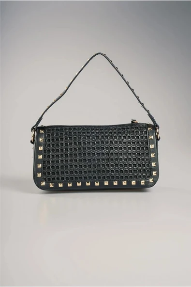 ÇÇS Siyah  Kadın El ve Omuz Çantası 17961 - Resim 5