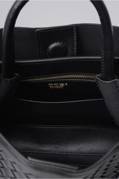 ÇÇS Siyah  Kadın Omuz Çantası 17990 - Resim 7