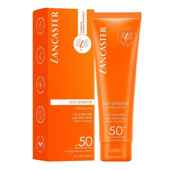 Lancaster Sun Sensitive Oil Free Milk Spf50 Güneş Koruyucu Süt 150 Ml - 2
