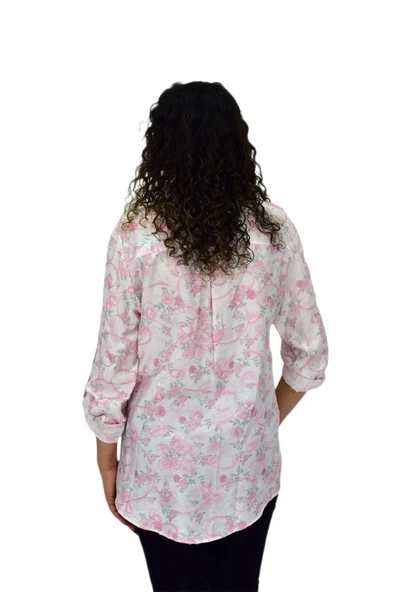 Kadın Uzun Kol Gömlek BGL-ST04665 - Resim 8