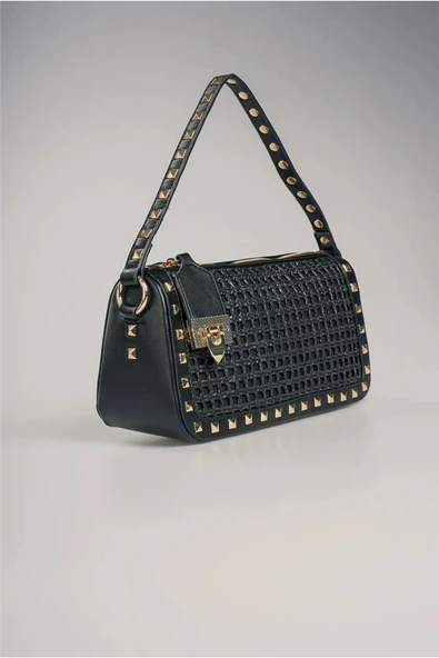 ÇÇS Siyah  Kadın El ve Omuz Çantası 17961 - Resim 4