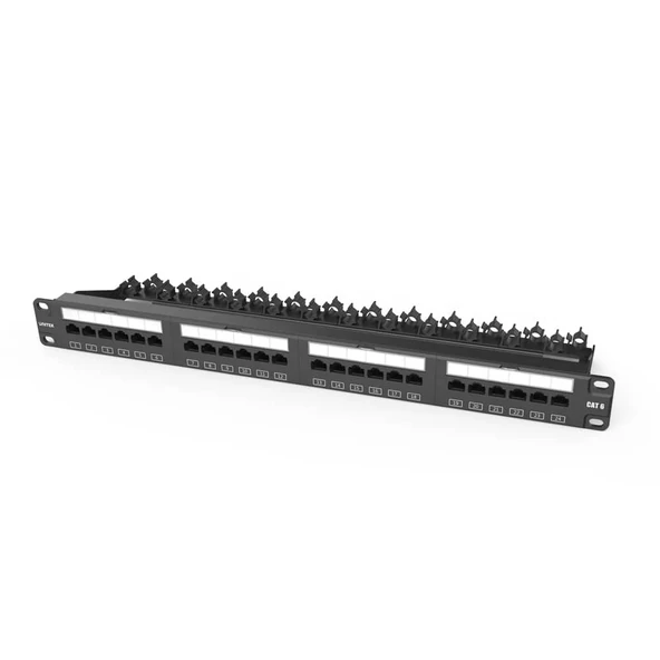 UNITEK CAT6 UTP 24 PORT RJ45 PATCH PANEL T003A
