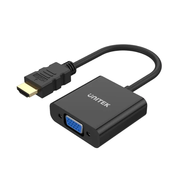 UNITEK HDMI TO VGA DÖNÜSTÜRÜCÜ SES DESTEKLI 1080P&60Hz Y-6333
