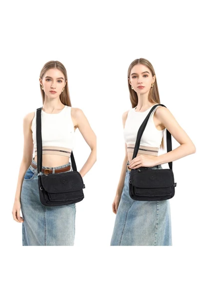 Krinkıl Kumaş Kadın Postacı Çantası Smart Bags 1148 - 4