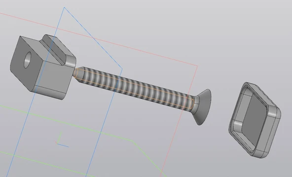 Byr 6 mm dübel veya kendi kendine dokunma vidalarında duvara 5 mm kalınlığında bir ayna veya dolap. (Plastik Aparattır!!!) 3D - 4