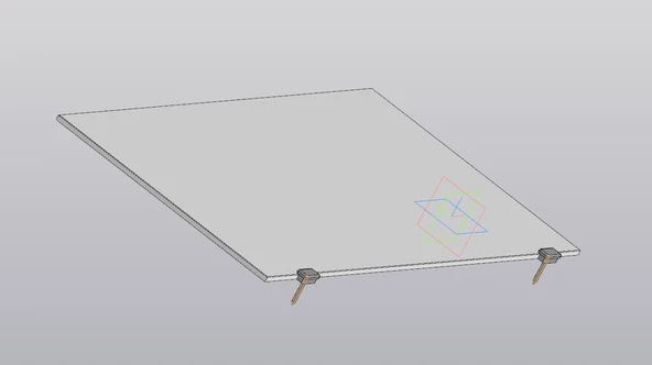 Byr 6 mm dübel veya kendi kendine dokunma vidalarında duvara 5 mm kalınlığında bir ayna veya dolap. (Plastik Aparattır!!!) 3D - 2