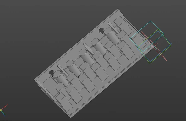 Byr 12 mm tornalama takımları WM210 kesiciler için çanta (Plastik Aparattır!!!) 3D