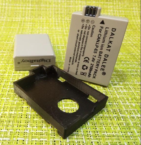 Byr Canon LP-E5, pil kutusu (Plastik Aparattır!!!) 3D - Resim 2