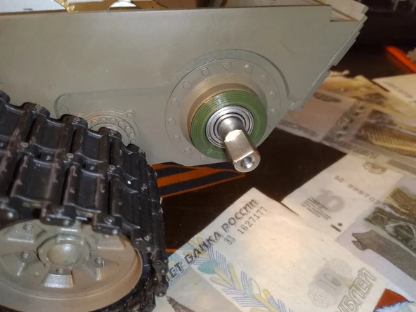 Byr Heng Long'dan T-72\T-90 destek rulmanı için burç (Plastik Aparattır!!!) 3D - 3