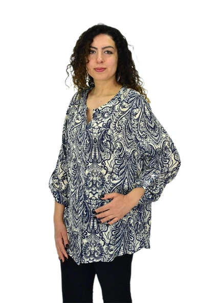 Kadın Uzun Kol Gömlek BGL-ST04662 - Resim 4