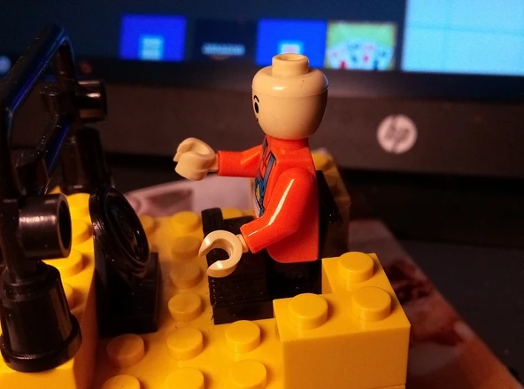 LEGO uyumlu bir adam için bacaklar (Plastik Aparattır!!!) - 4