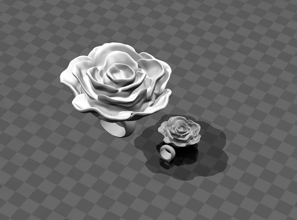 Byr yüzük - çiçek (Plastik Aparattır!!!) 3D ürün görseli