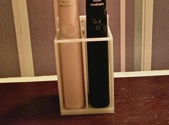Byr Duvarda Philips Sonicare elektrikli diş fırçaları için stand (Plastik Aparattır!!!) 3D - 2