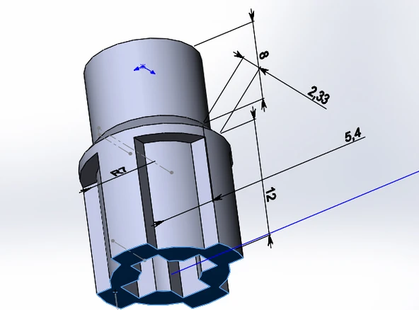 Byr Vitek blender bağlantısı (Plastik Aparattır!!!) 3D - 2