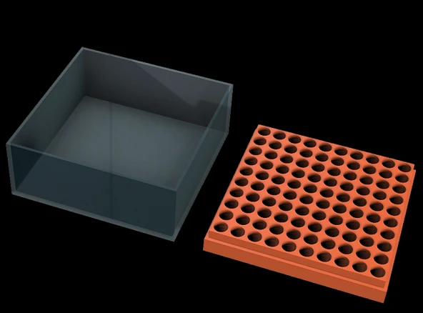 Byr Parfüm örnekleri için kutu standı (Plastik Aparattır!!!) 3D