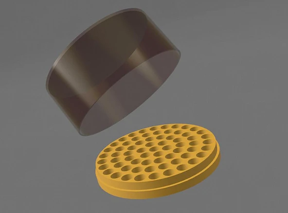 Byr Parfüm örnekleri için kutu standı Yuvarlak (Plastik Aparattır!!!) 3D