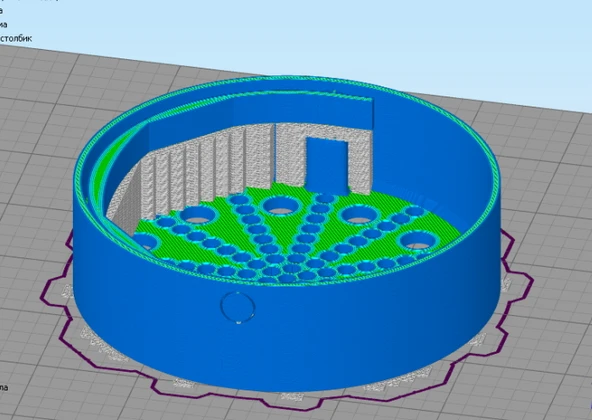 Byr ev yapımı bir dış filtre kabı - 110 mm plastik borudan yapılmış akvaryum (Plastik Aparattır!!!) 3D - 2