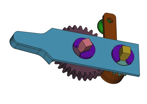 Byr Okulun birinci sınıfında robotik için şanzıman (Plastik Aparattır!!!) 3D - 3